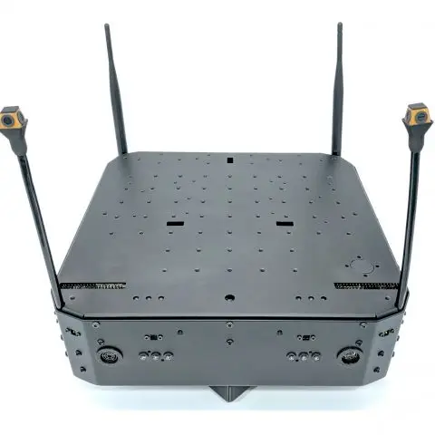 Boxie 2 - autonomous mobile robot - top-front view