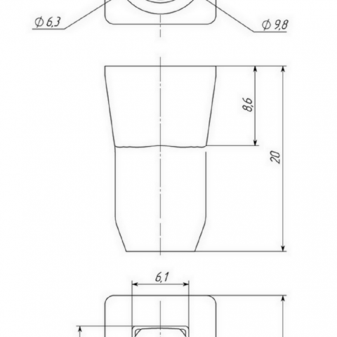 Holder for Omni-Microphone for accurate indoor positioning system